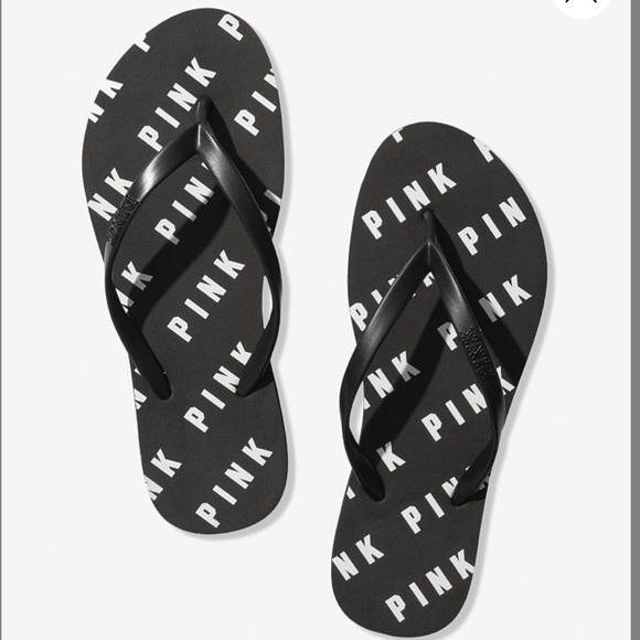 pink victoria secret flip flops